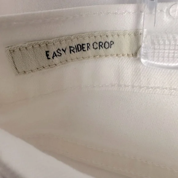 Lucky Brand White Straight-Leg Brooke Cropped Jeans size 4 - Picture 4 of 7